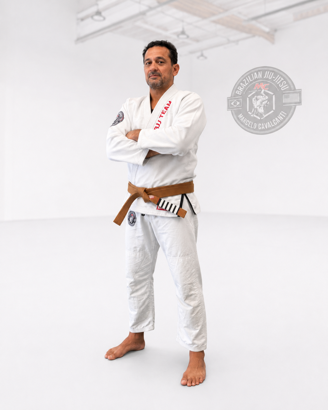 Instrutor Aresio Souza, faixa marrom 4 graus na MCBJJ